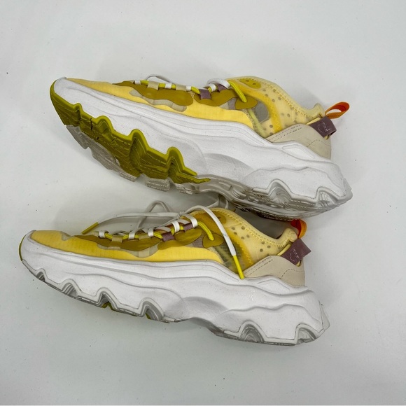 SOREL Women's Kinetic Breakthru Tech Lace Sneakers White Shoes US 6.5 - Picture 9 of 16